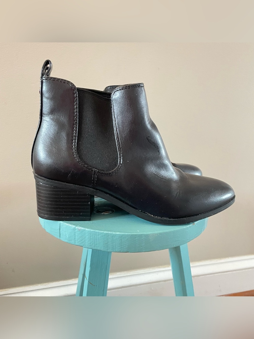 Target A New Day Ellie Chelsea Pull-On Boots Black Women’s Size 8
